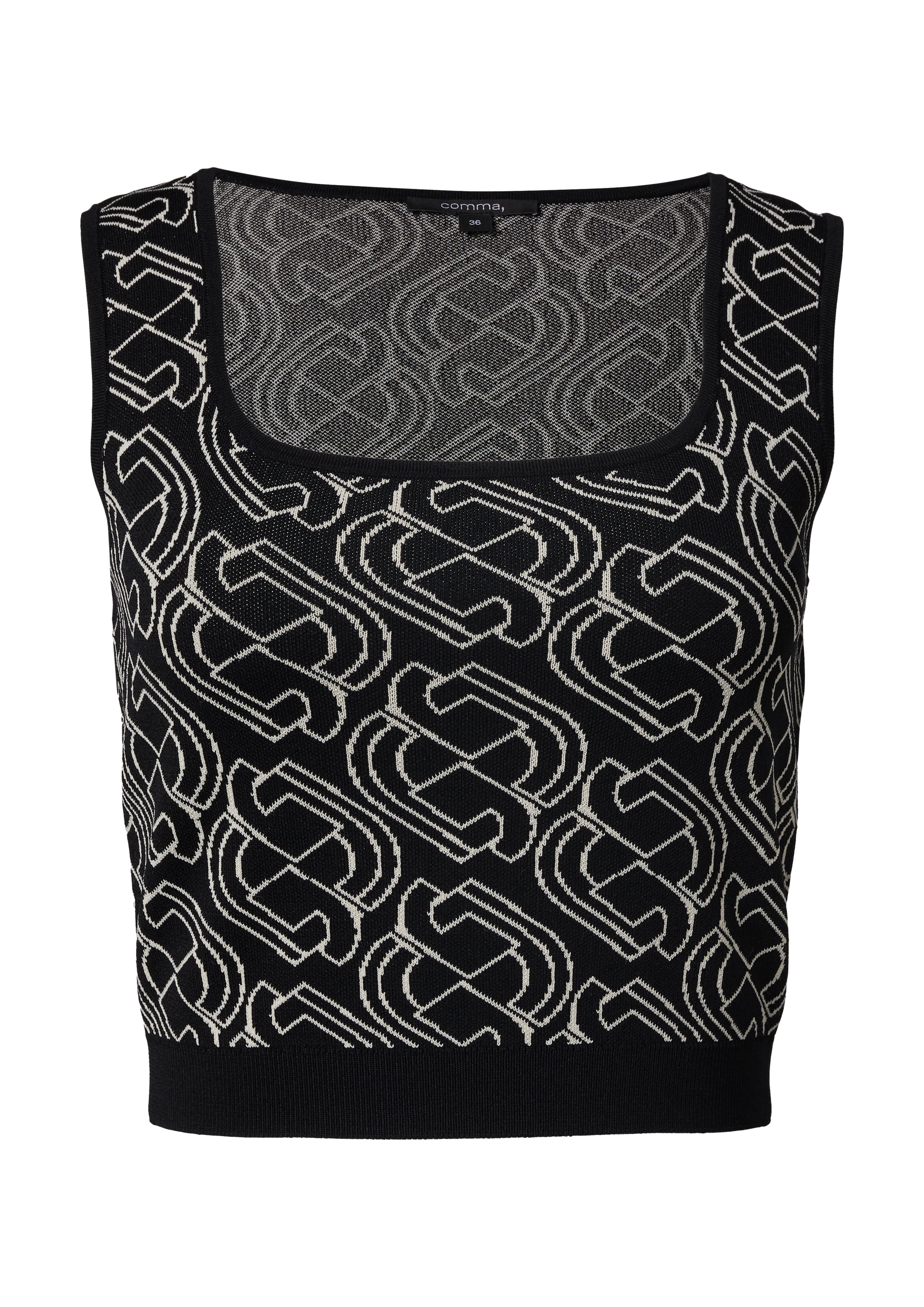 Haut COMMA en noir : devant