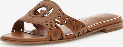 Šlepetės 'Dista' iš GUESS, spalva – tamsiai ruda, Prekių apžvalga