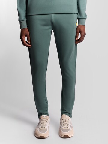 Lyle & Scott Slimfit Broek in Groen: voorkant