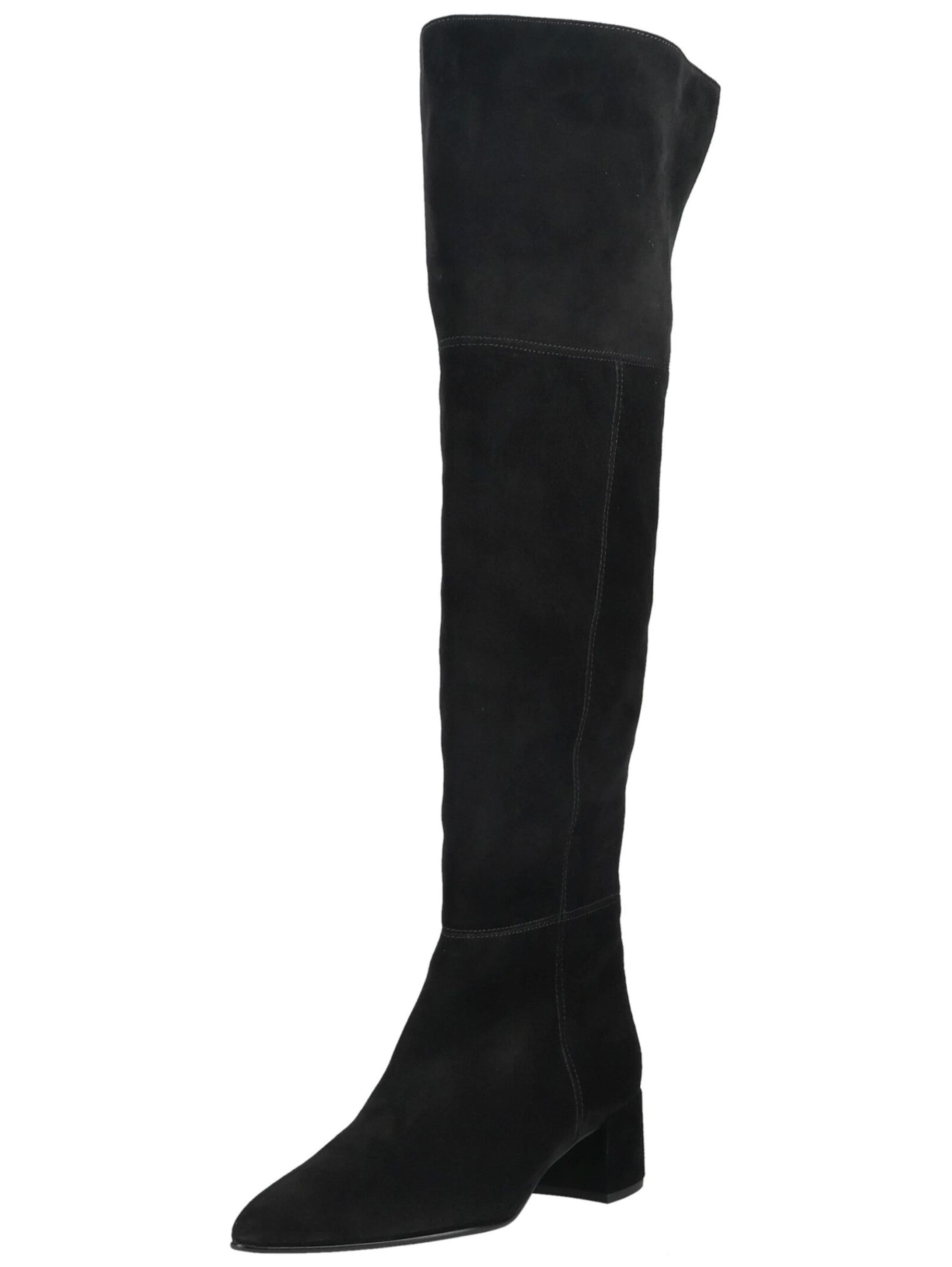 Högl Overknees in Schwarz: Vorderseite