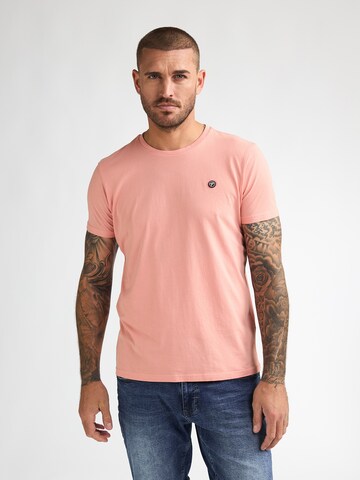 T-Shirt 'Windward' Petrol Industries en rose : devant