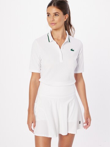 Lacoste Sport - Camiseta funcional en blanco: frente