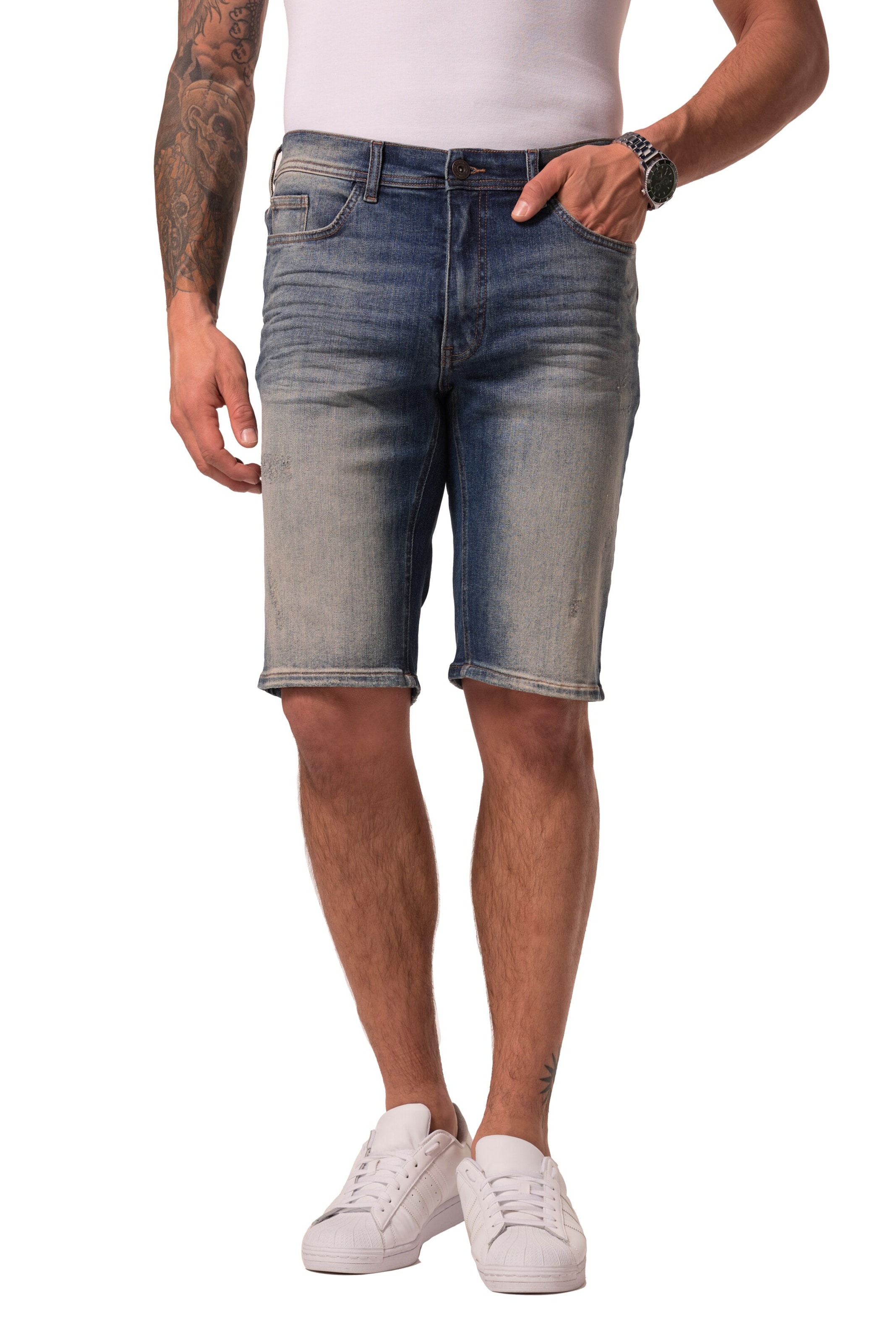 JP1880 Regular Shorts in Blau: Vorderseite
