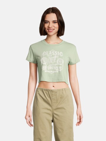 T-shirt AÉROPOSTALE en vert : devant