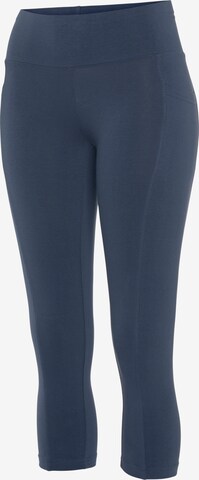 VIVANCE Skinny Sporthose in Blau