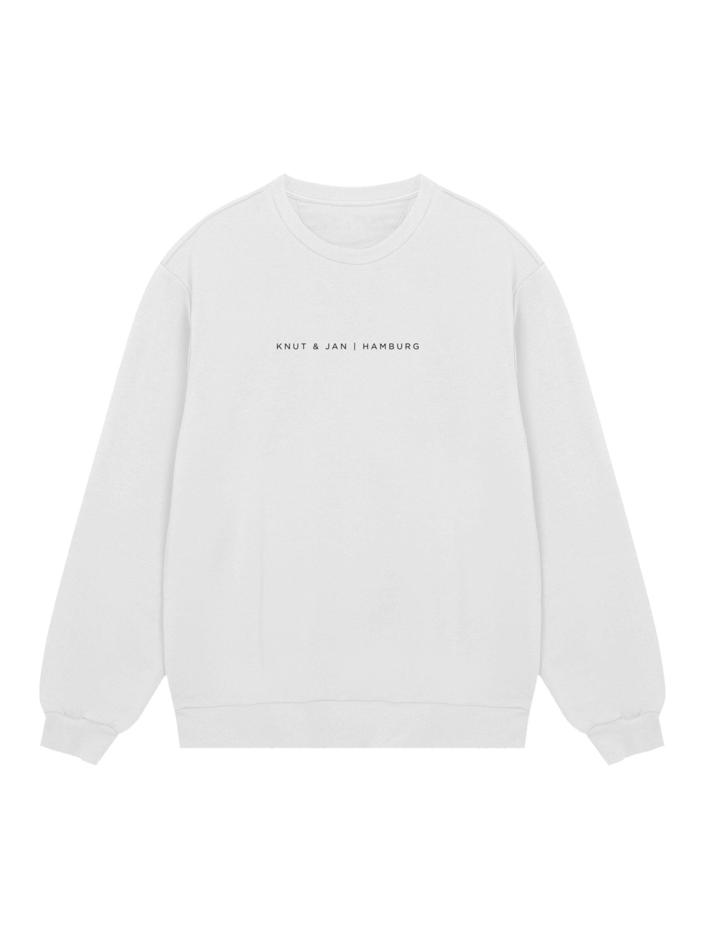 F4NT4STIC Sweatshirt 'Knut und Jan Hamburg' in White: front