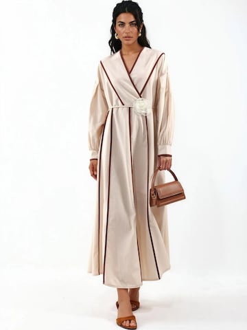 MSN Collection Dress in Beige: front