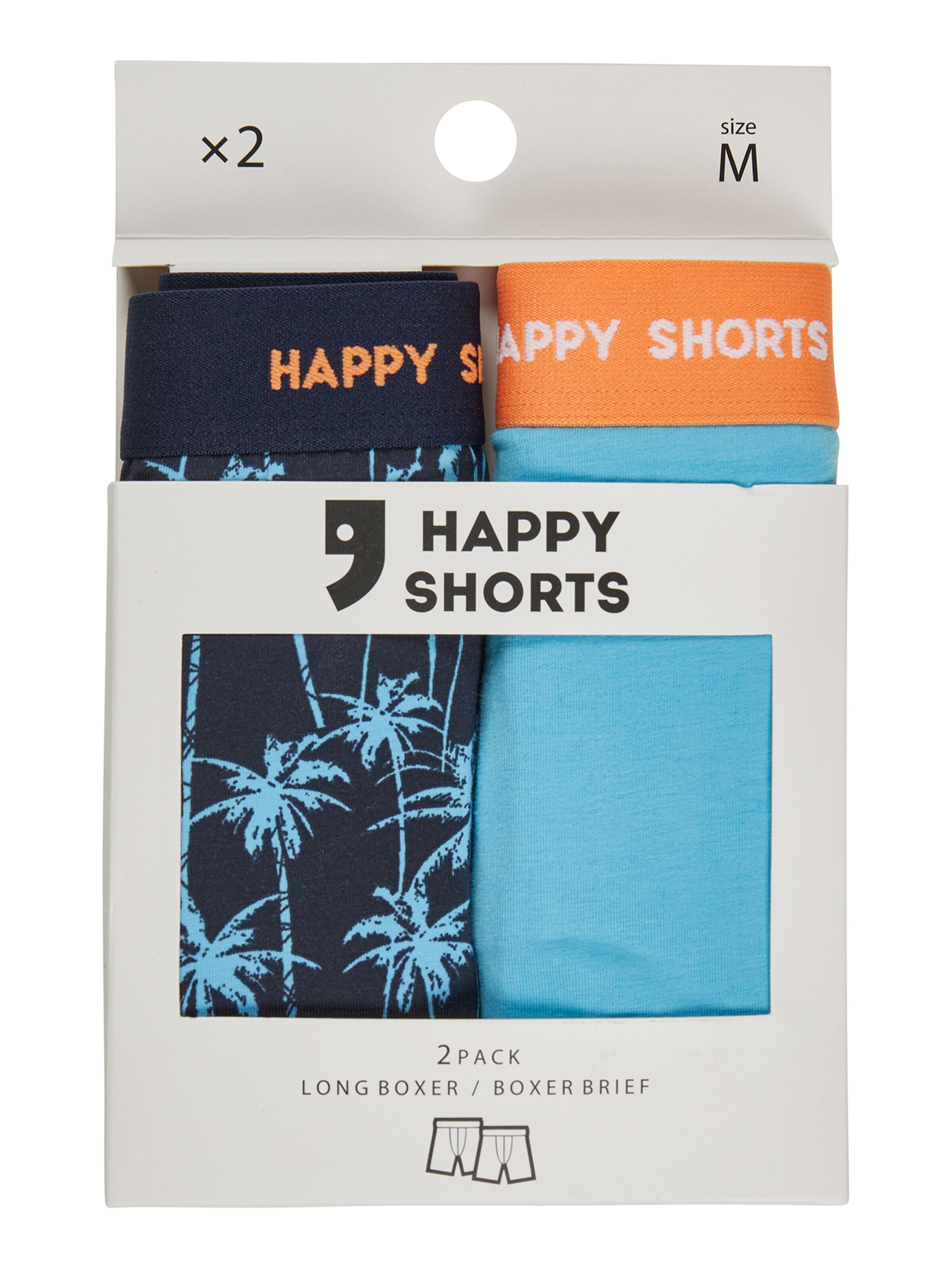 Boxers ' Jersey Boxer Briefs ' Happy Shorts en bleu