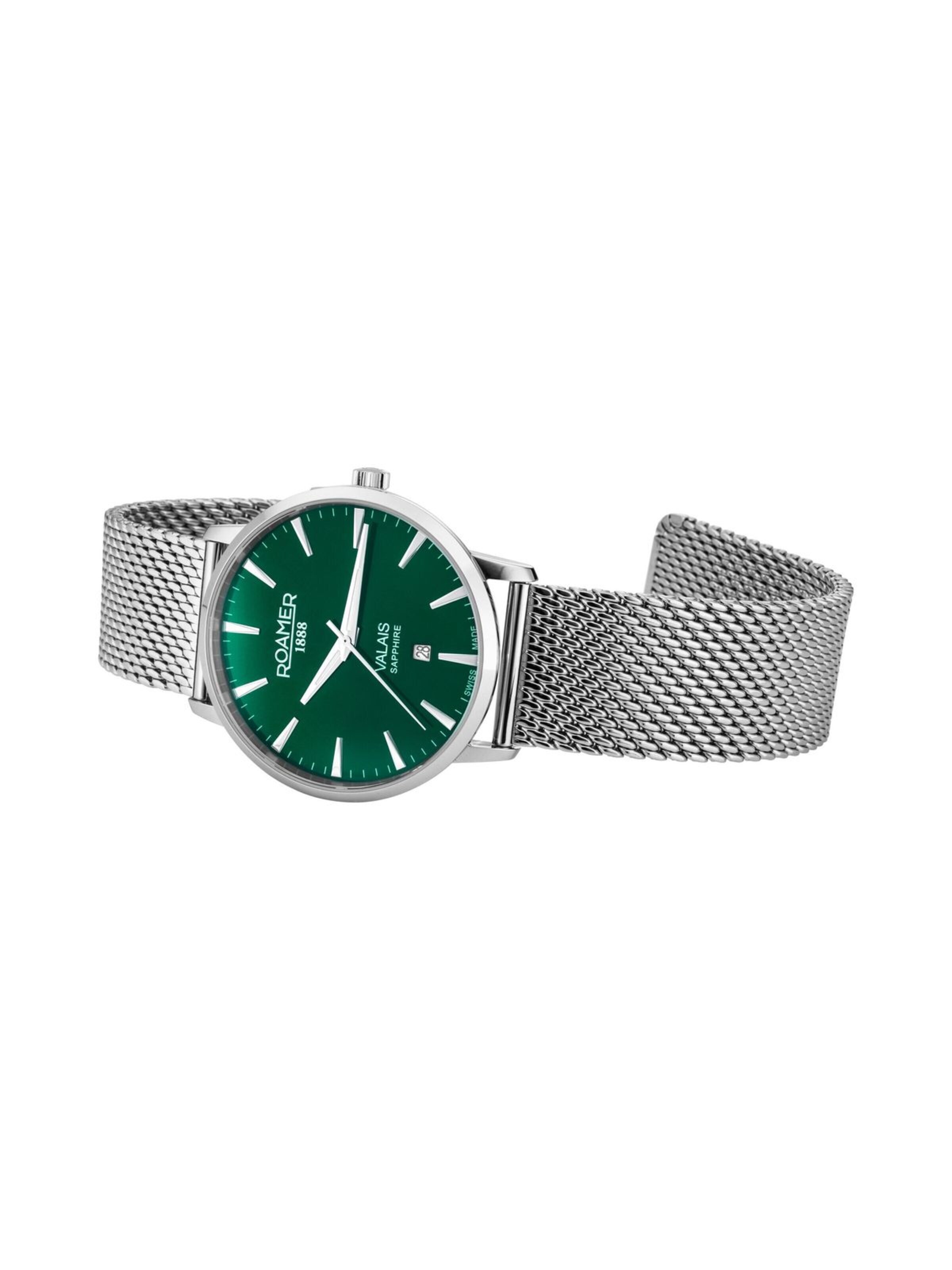 Montre à affichage analogique Roamer en vert