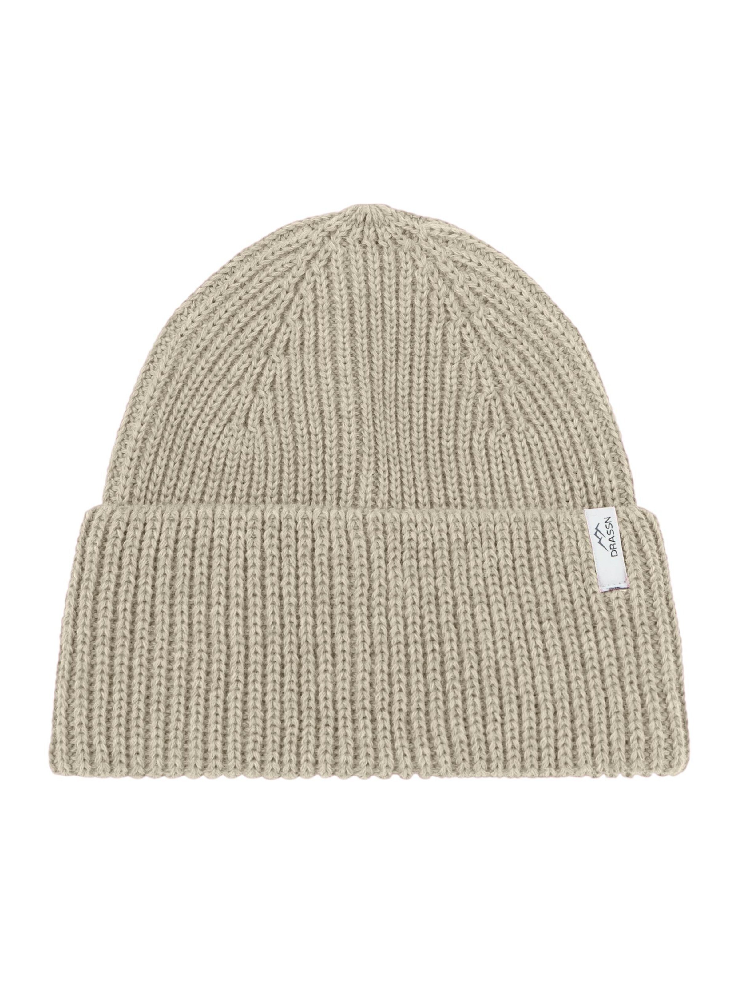 DRASSN Beanie 'Pfrentsch' in Beige: front