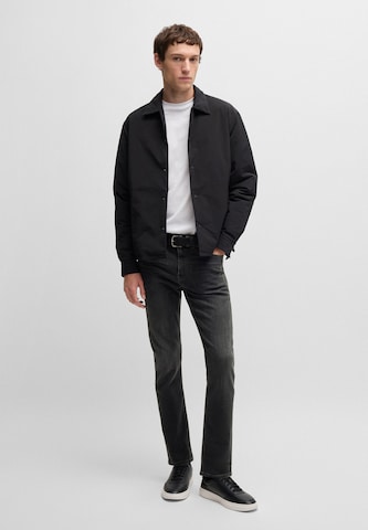 BOSS Slimfit Jeans 'Delaware' in Schwarz