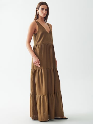 Calli Dress 'BRUNCH' in Brown