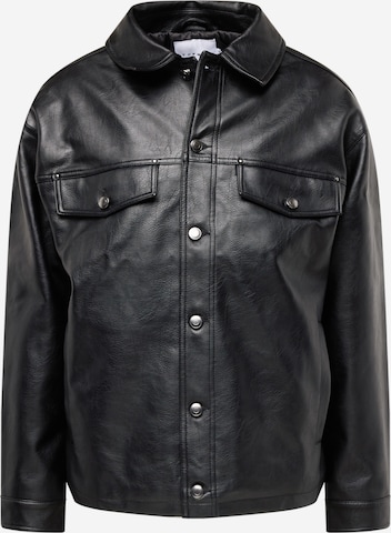 TOPMAN Between-Season Jacket in Black: front