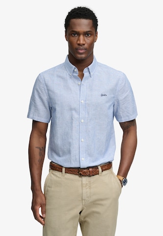 Superdry & Co Hemd in Blau: Vorderseite
