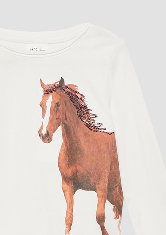T-Shirt s.Oliver en blanc