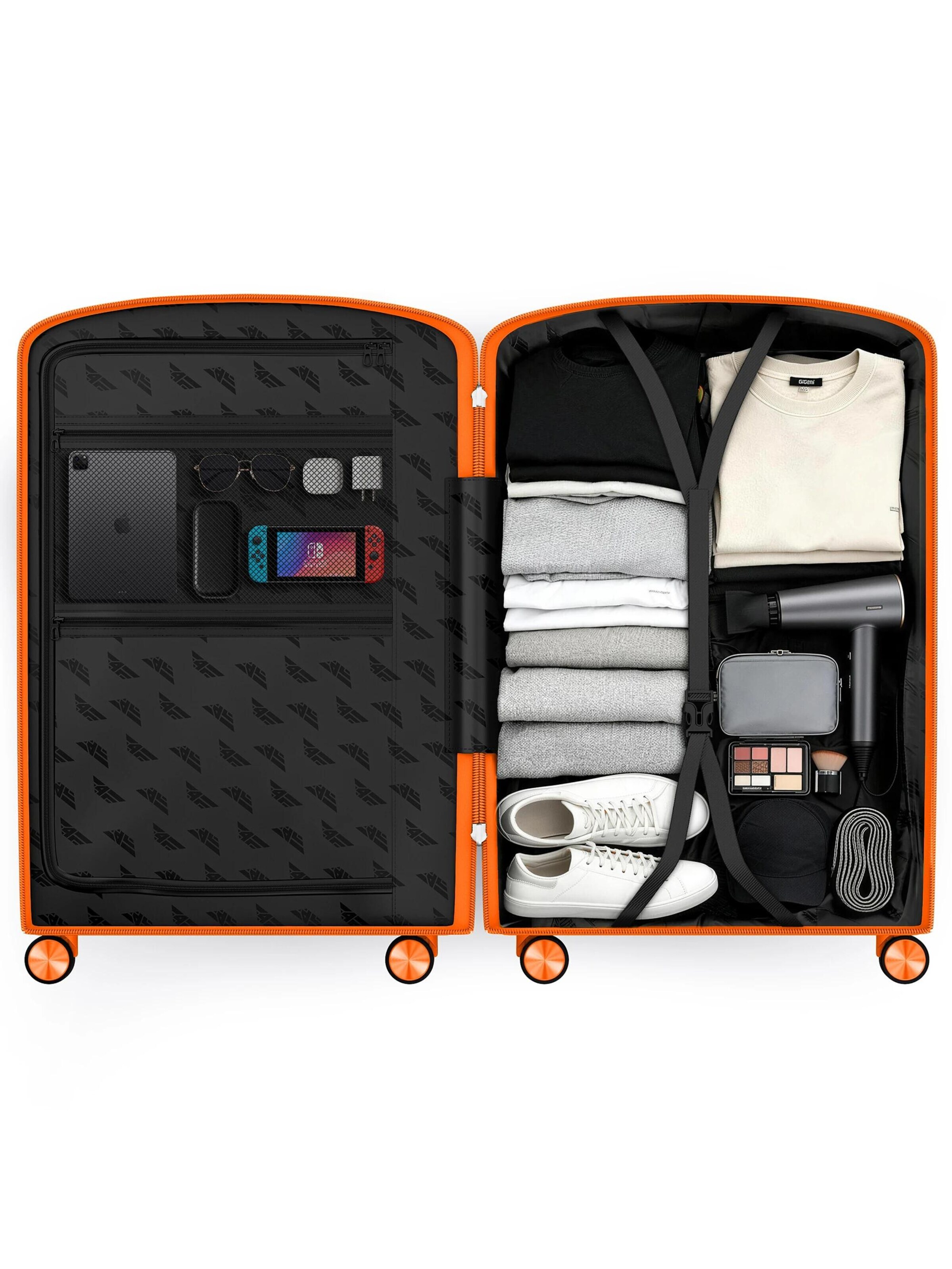 4FLY Suitcase Set 'Pixel' in Orange