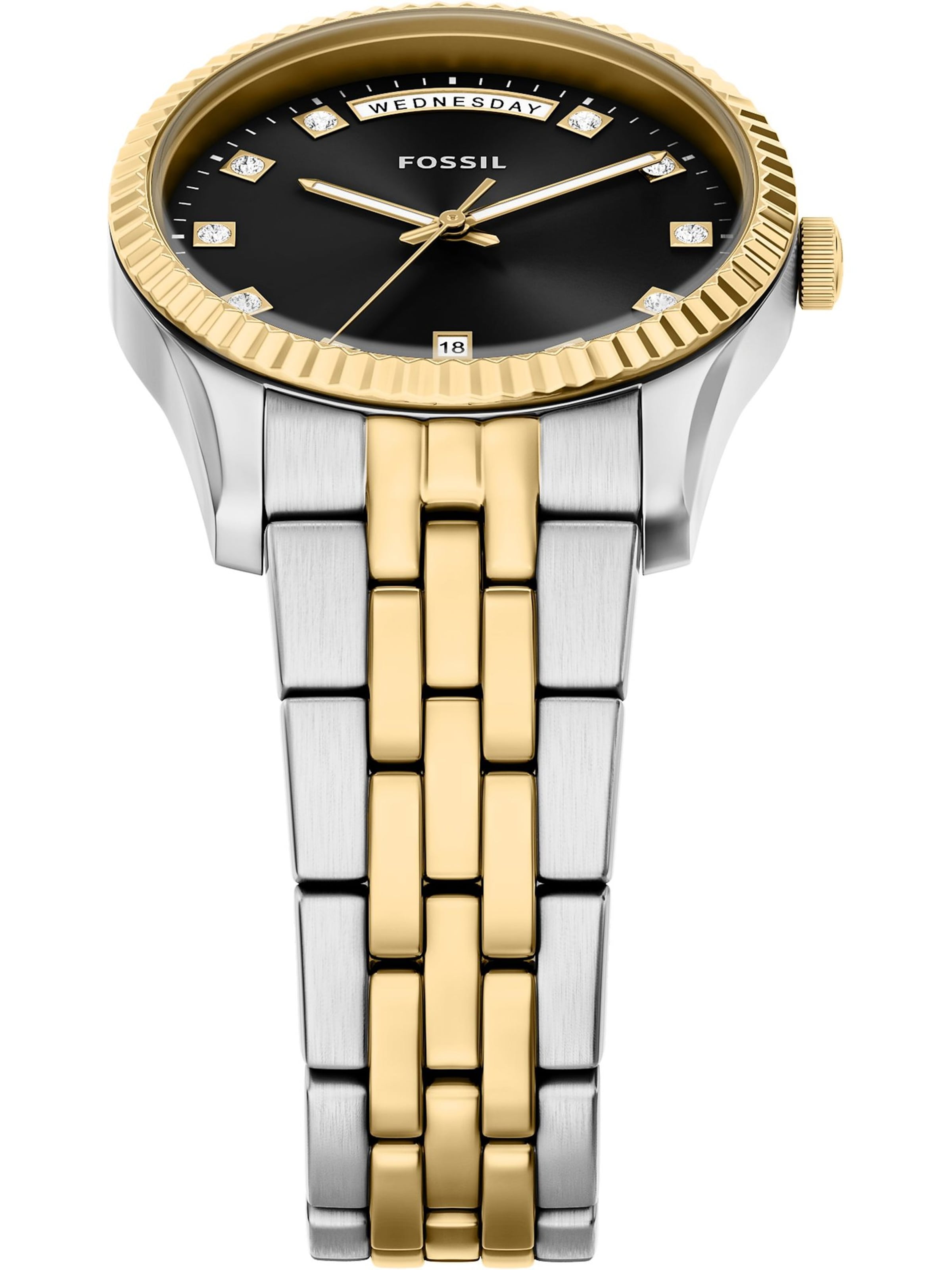 FOSSIL Analoguhr in Schwarz