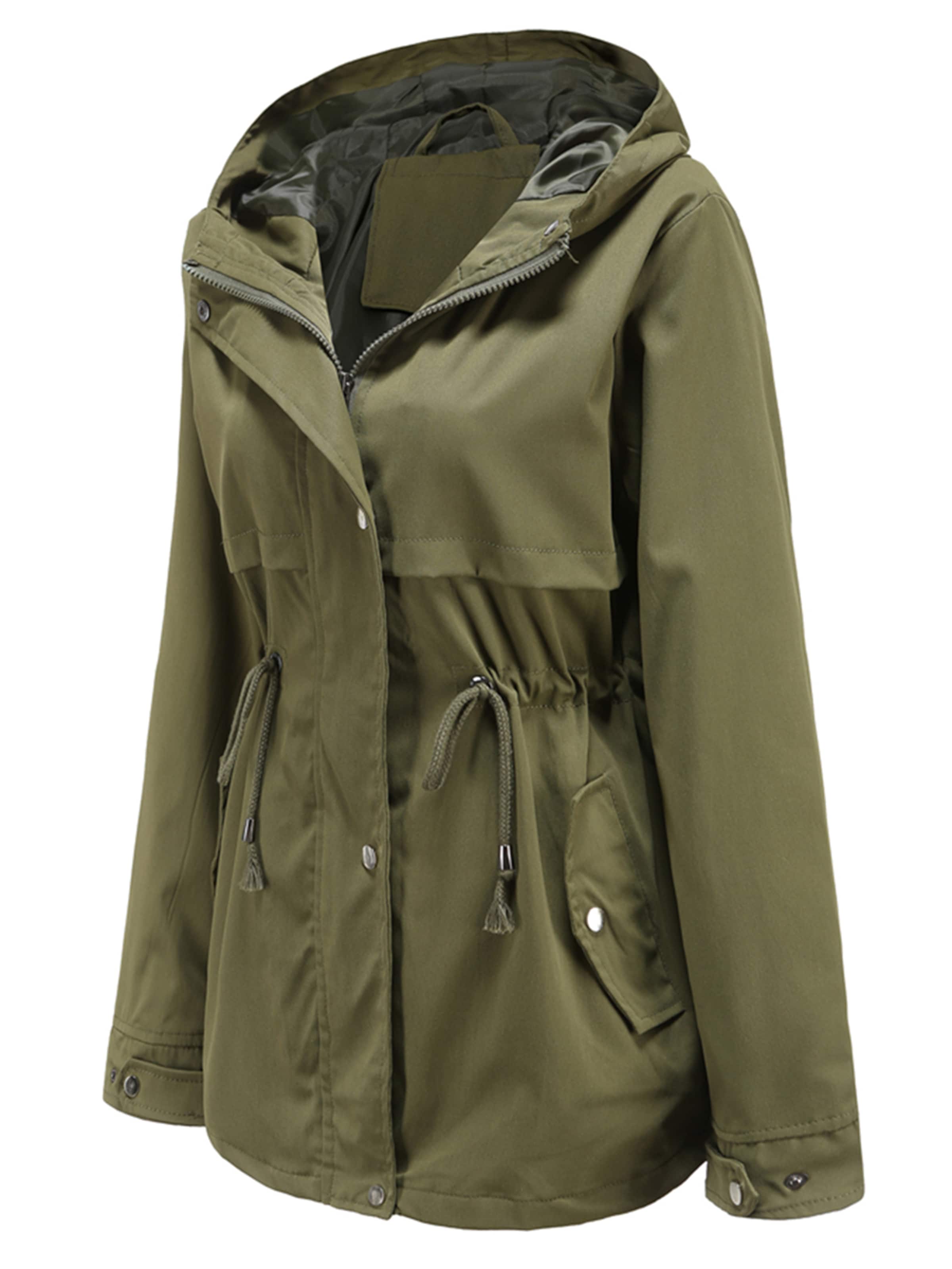 Youthup Between-Seasons Coat in Green