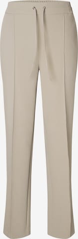 SELECTED FEMME Regular Pleated Pants 'Vinnie' in Brown: front