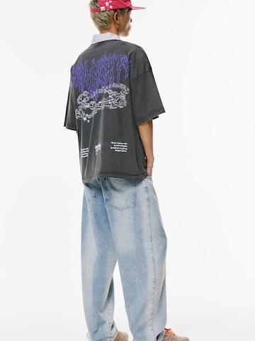 Pull&Bear Shirt 'STWD' in Black