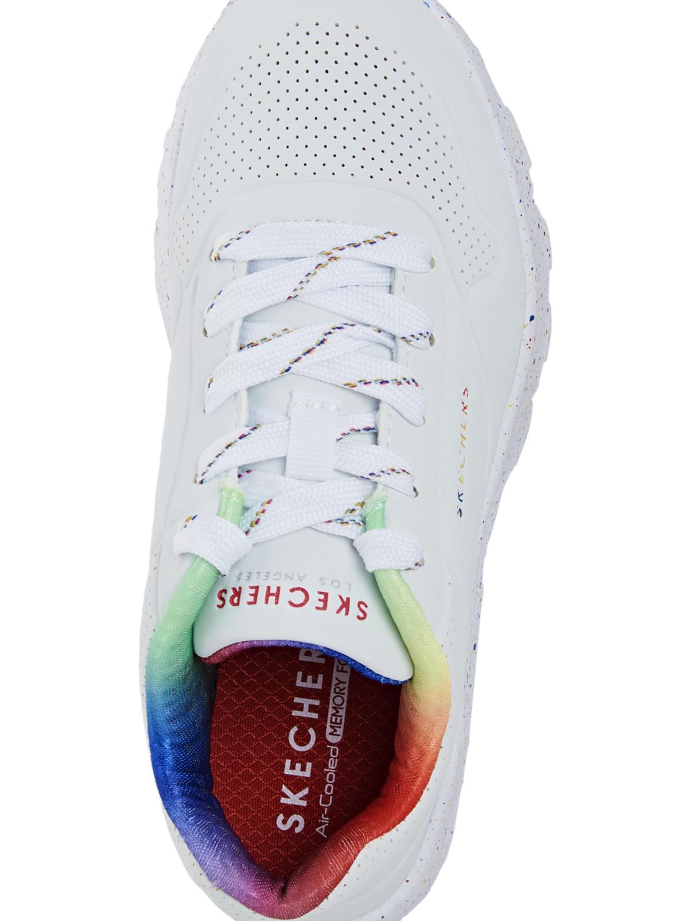 Scarpa sportiva 'Uno Lite - Rainbow S' di SKECHERS in bianco
