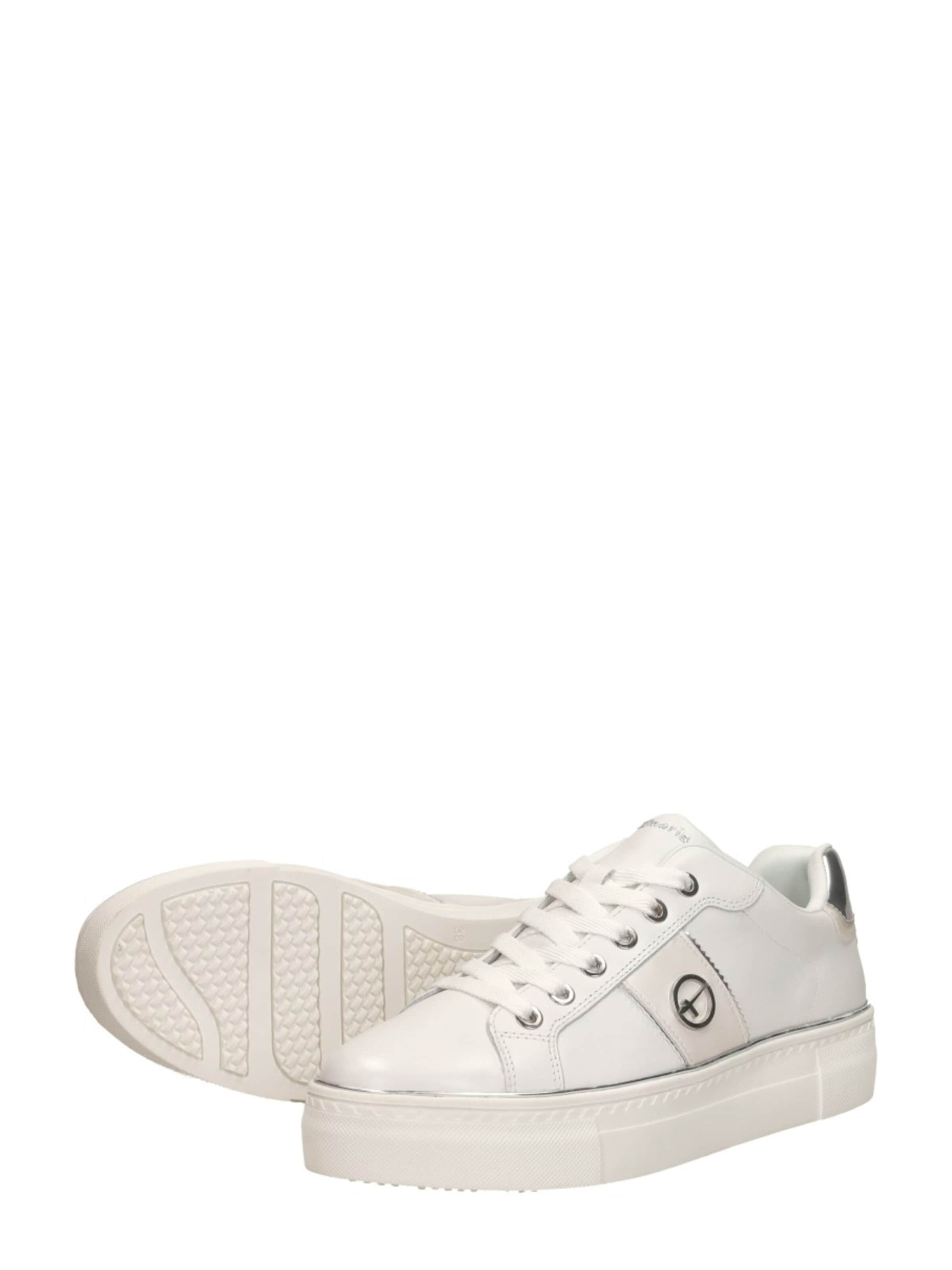 Tamaris Platform trainers 'Veterschoenen Laag' in White