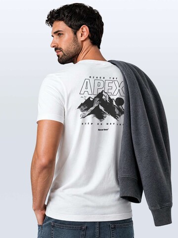Neverless Shirt 'Apex mountain' in White
