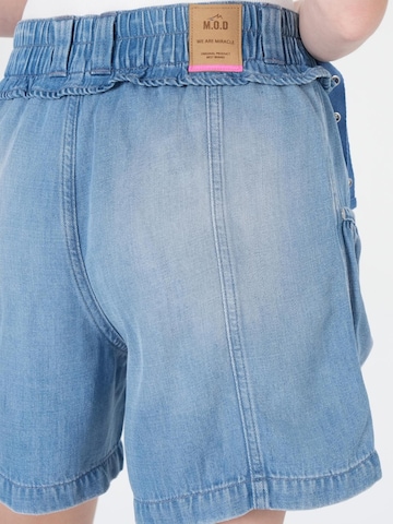 M.O.D MIRACLE OF DENIM Široký strih Nohavice - Modrá