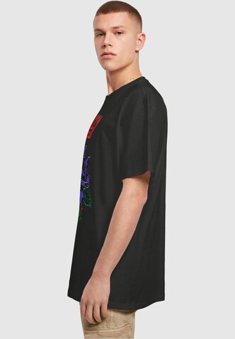 Merchcode Shirt 'Thin Lizzy - Rose' in Black