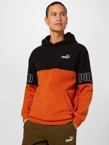 PUMA Sports sweatshirt in Brown: front