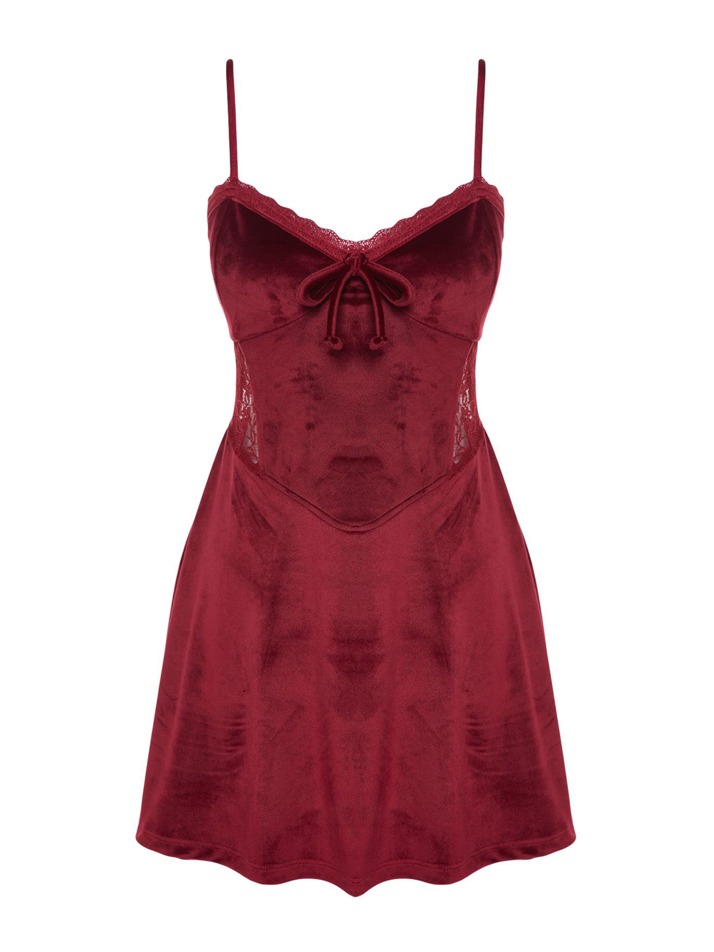 Trendyol Negližé 'Nighty' – červená: přední strana