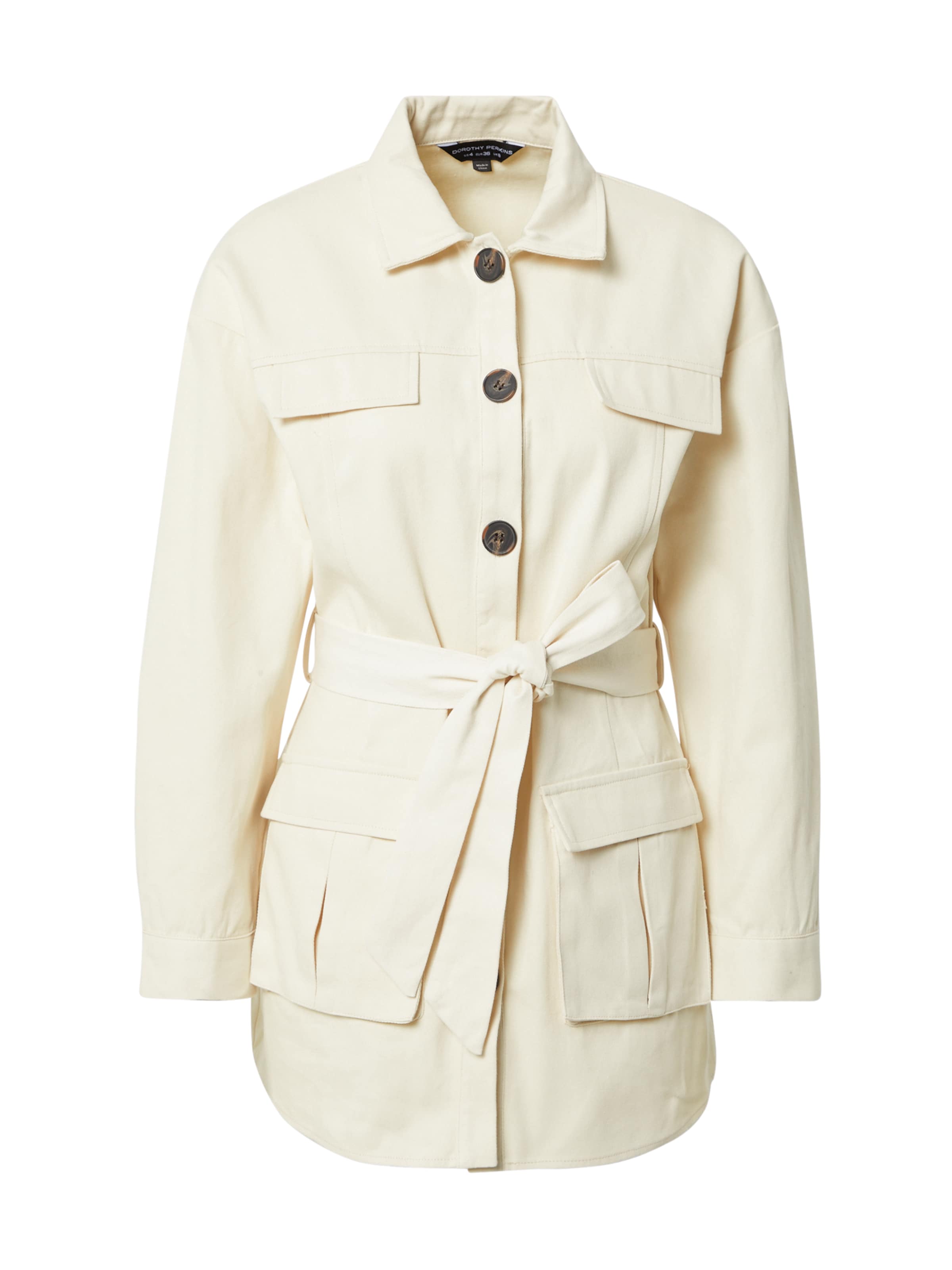 Dorothy Perkins Prehoden plašč | bež barva: sprednja stran