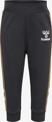 Hummel Tapered Trousers in Grey: front