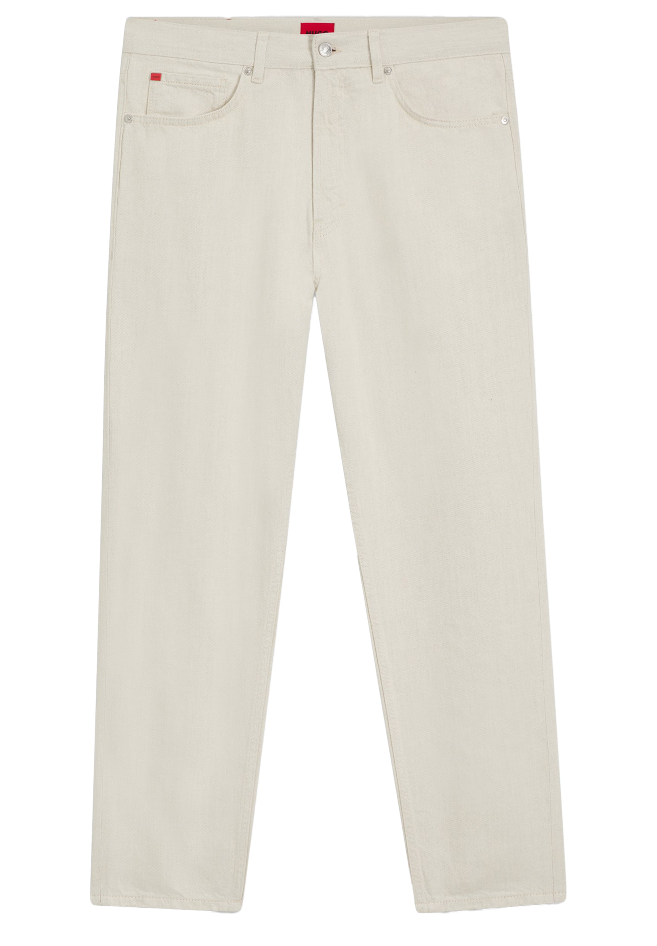 HUGO Tapered Jeans '838' in White: front