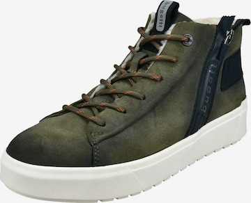 bugattiČizme na vezanje - zelena boja: prednji dio