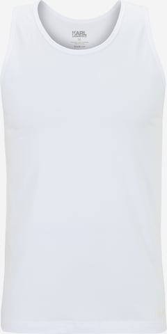 balta Karl Lagerfeld Apatiniai marškinėliai: priekis
