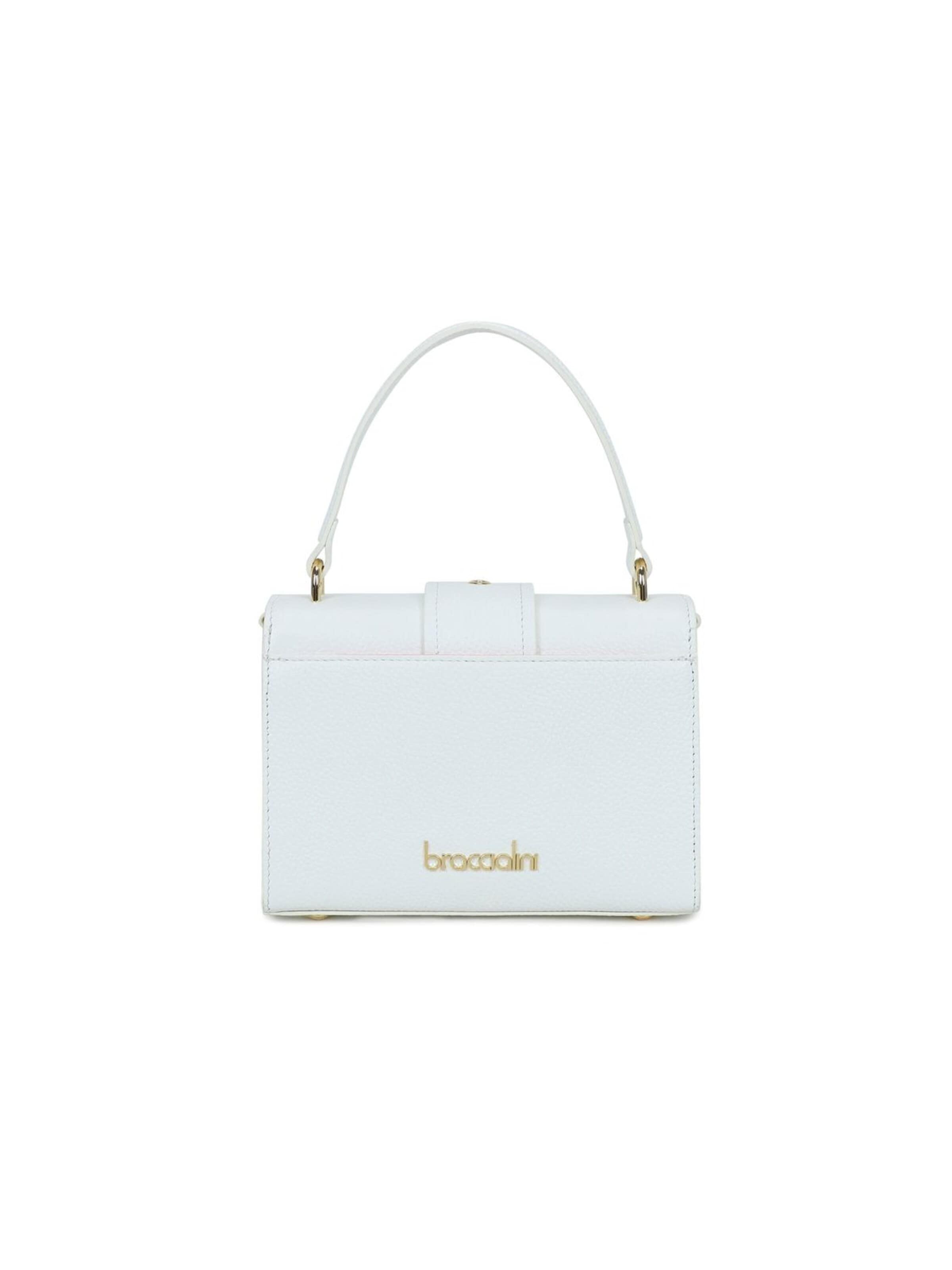 Borsa a mano 'Baroque' di Braccialini in bianco