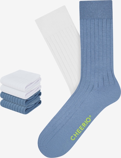 CHEERIO* Къси чорапи 'TOUGH GUY 4P' в синьо / бяло, Преглед на продукта