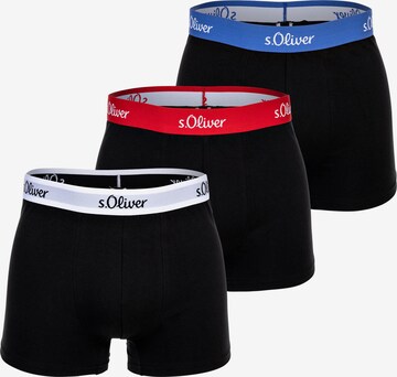 s.Oliver Boxershorts i svart: framsida