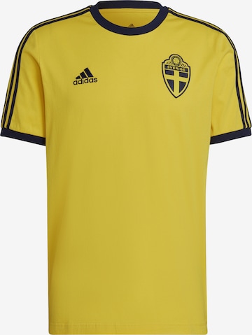 ADIDAS SPORTSWEAR Funksjonsskjorte 'Sweden 3-Stripes' i gul: forside