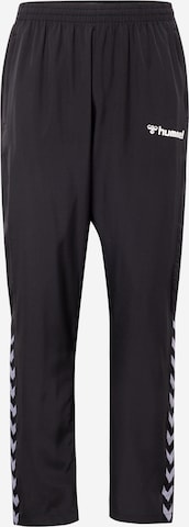 Hummel Regular Sports trousers in Black: front