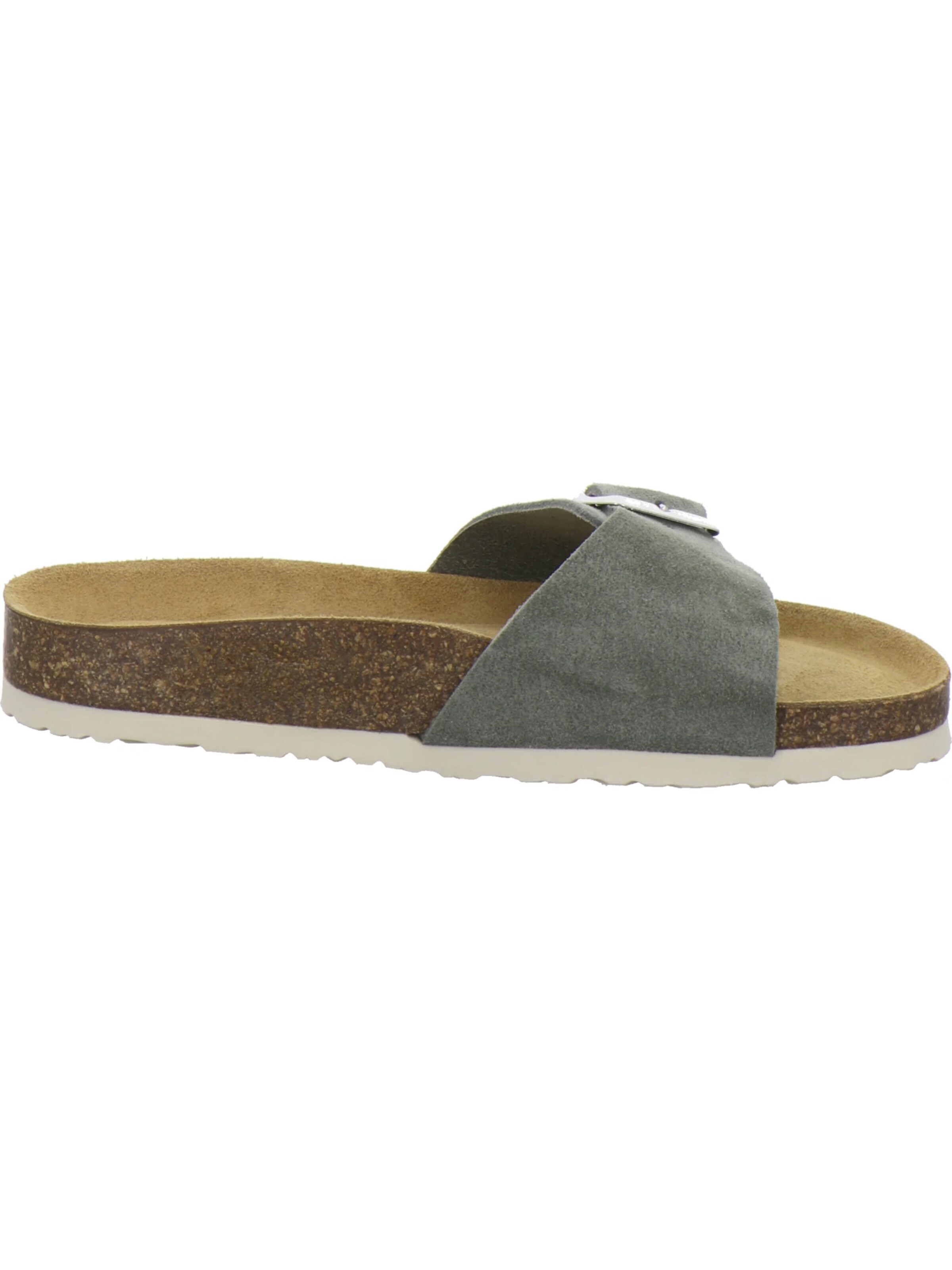 AFS-Schuhe - Zapatos abiertos 'Pantoletten Damen Einschnaller olive' en verde