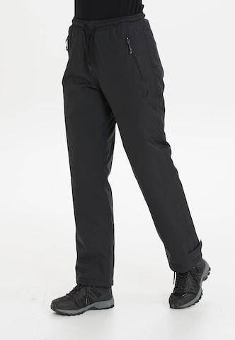Whistler Regular Outdoor Pants 'Fando' in Black: front