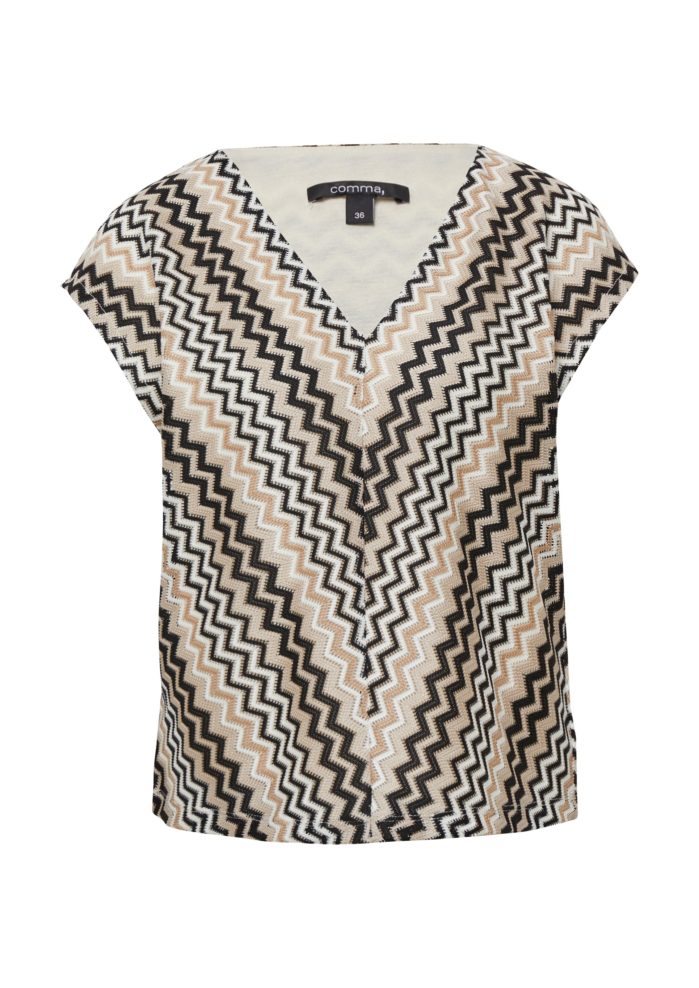 COMMA Shirt in Beige: front