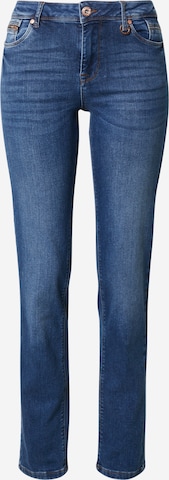 Regular Jeans 'Emma' de la PULZ Jeans pe albastru: față