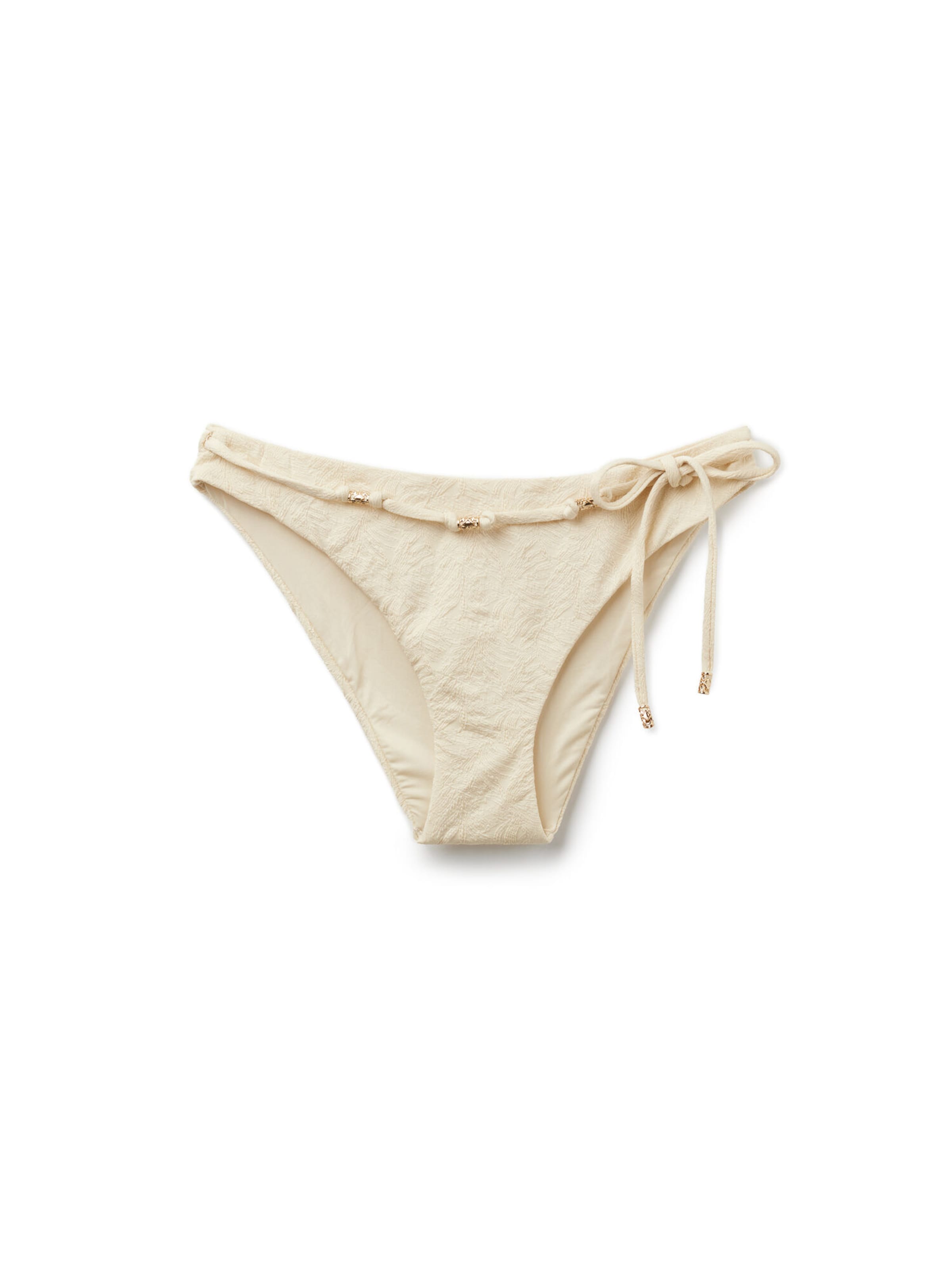 CALZEDONIA Bikinihose 'Wild Jungle' in Weiß: Vorderseite