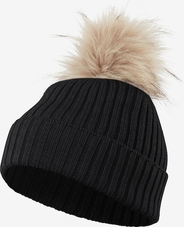 FALKE Mütze in Schwarz: Vorderseite