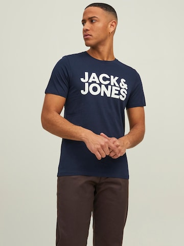 JACK & JONES Majica | modra barva: sprednja stran