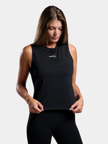 nordicdots Sporttop 'Elegance' in Zwart: voorkant