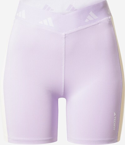 Pantaloni sport ADIDAS PERFORMANCE pe crem / mov pastel / alb, Vizualizare produs